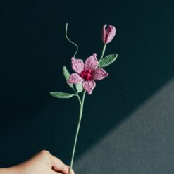 Crochet Clematis Flower PDF Pattern with Free Video Tutorial, detailed handcrafted crochet design instructions.