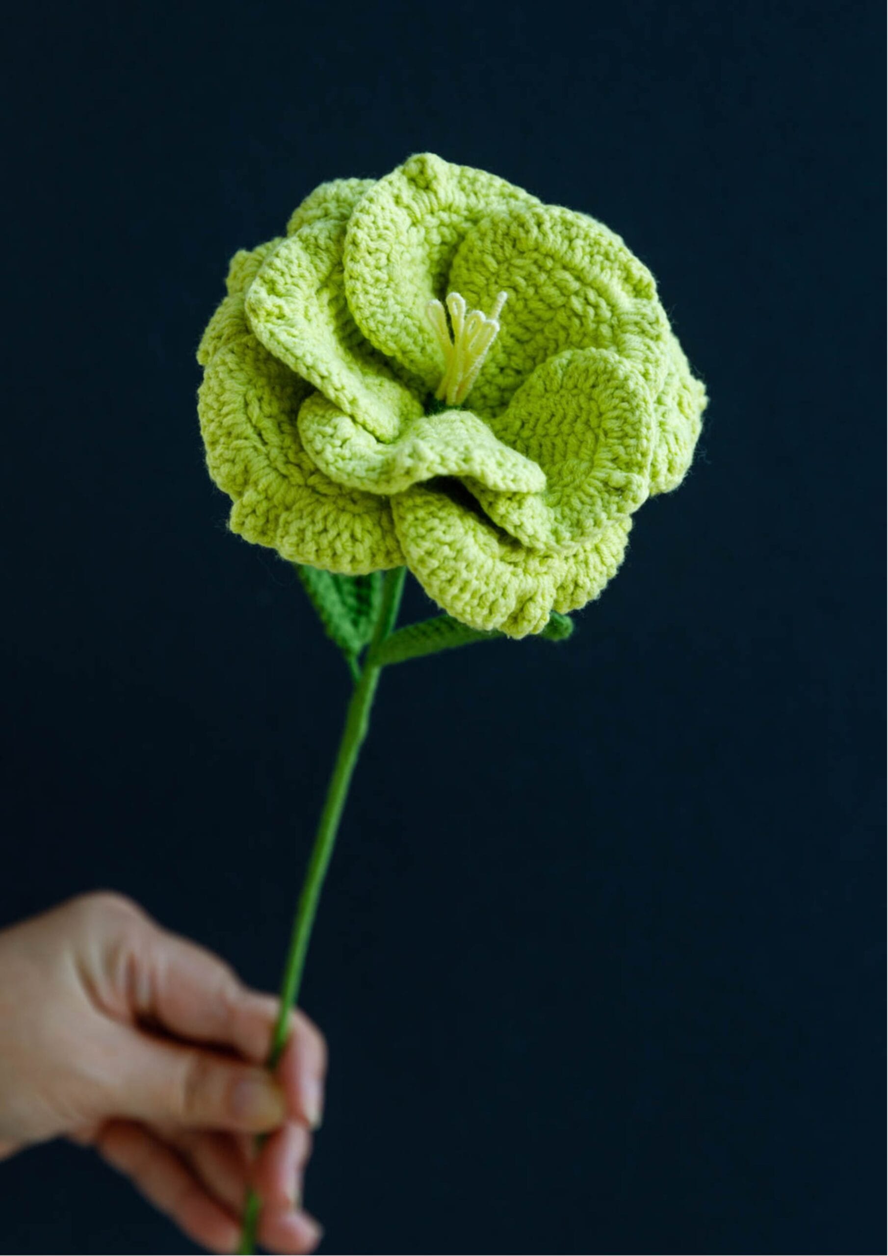 Crochet Eustoma Flower - PDF Pattern with Free Video Tutorial Crochet Eustoma Flower - PDF Pattern with Free Video Tutorial
