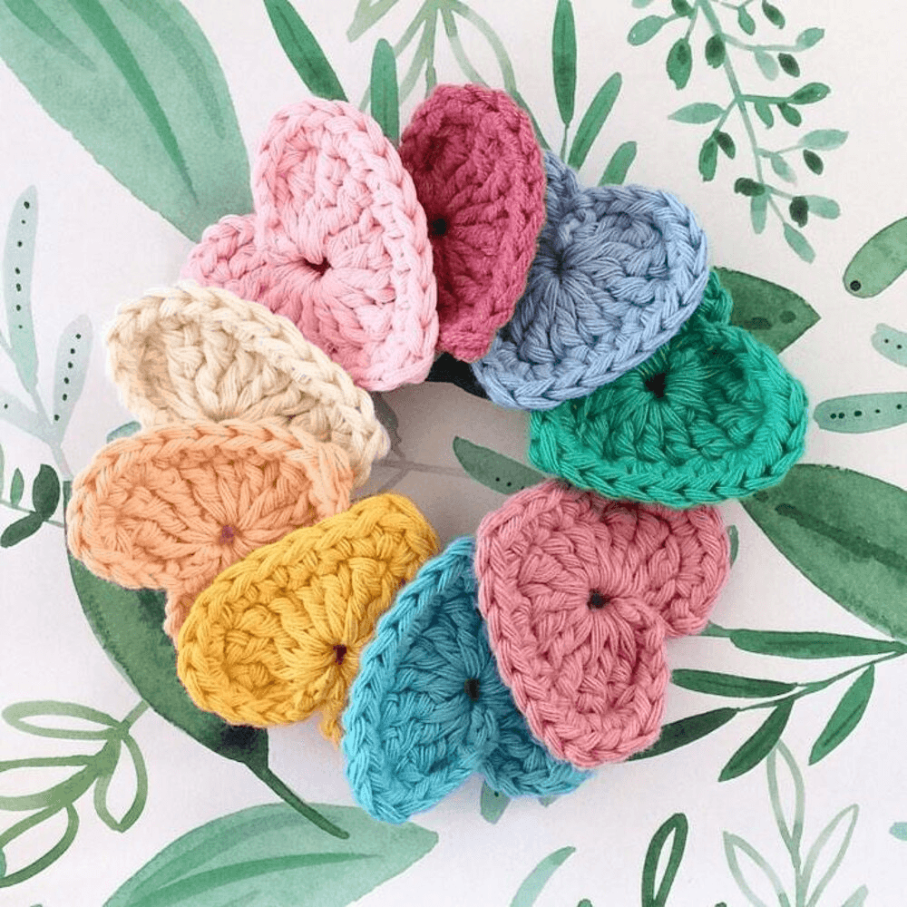Free Crochet Hearts Pattern