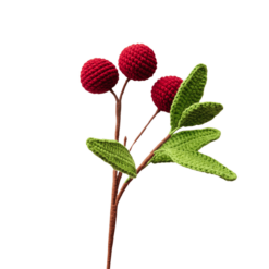 Crochet Litchi Branch - PDF Pattern with Free Video Tutorial