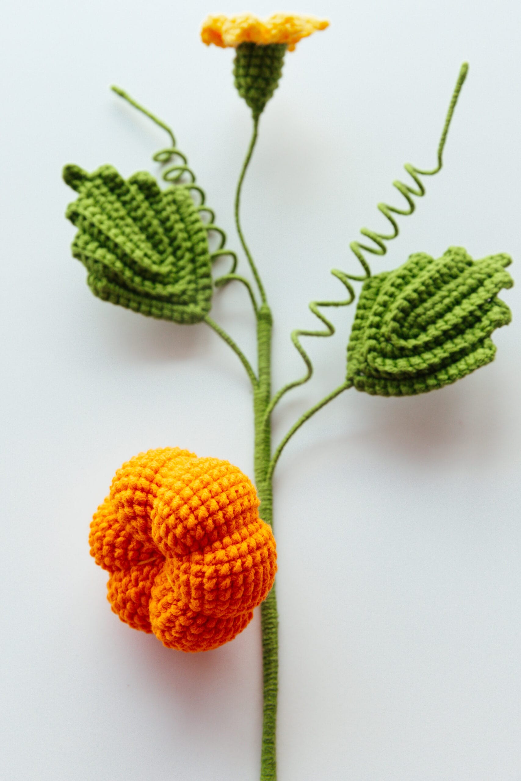 Crochet Pumpkin Branch - PDF Pattern with Free Video Tutorial Crochet Pumpkin Branch - PDF Pattern with Free Video Tutorial
