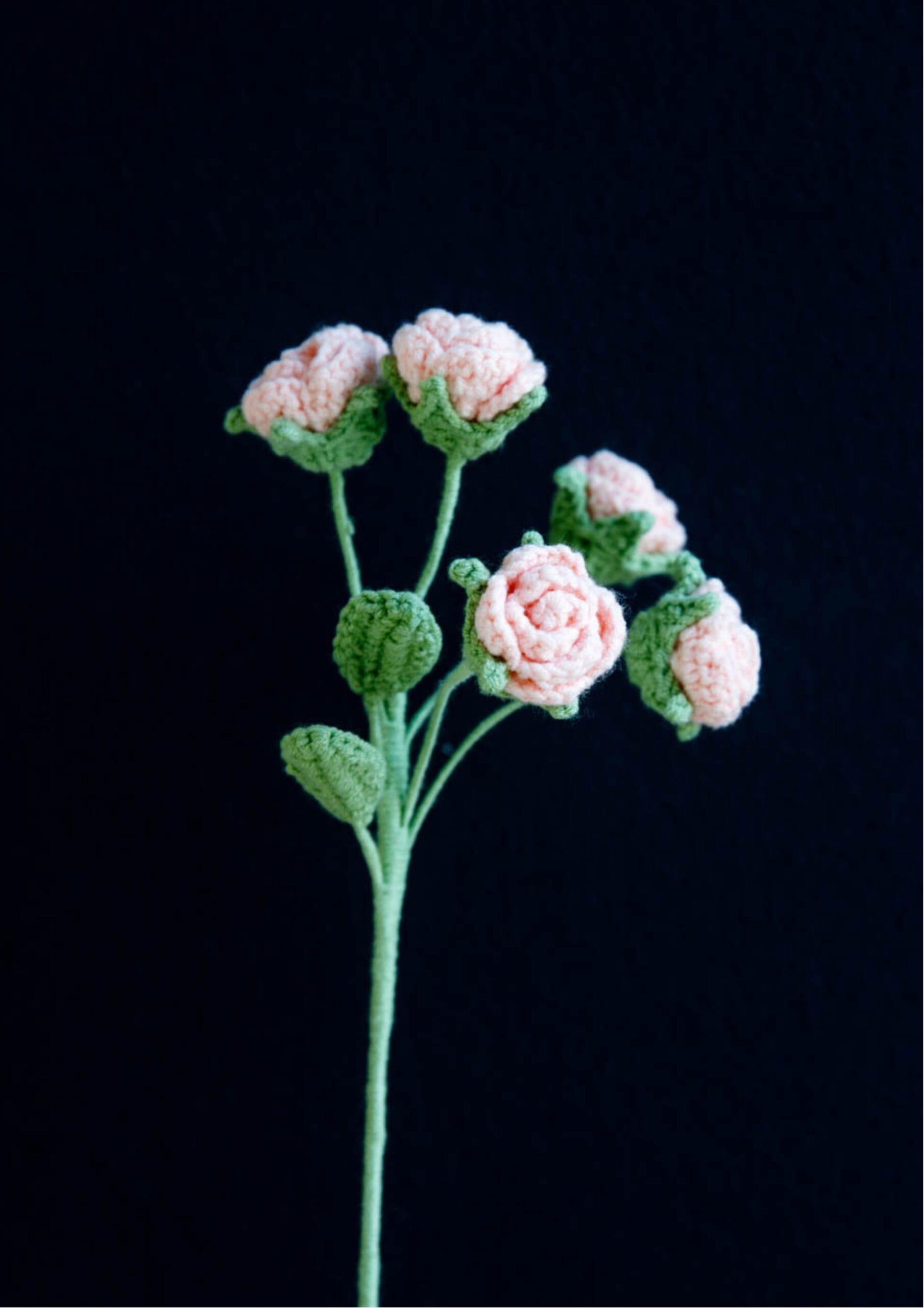 Crochet Small Multi-head Rose- PDF Pattern with Free Video Tutorial Crochet Small Multi-head Rose- PDF Pattern with Free Video Tutorial