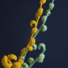 Crochet snow willow branch PDF pattern with video tutorial, perfect for winter crafts and decorations.