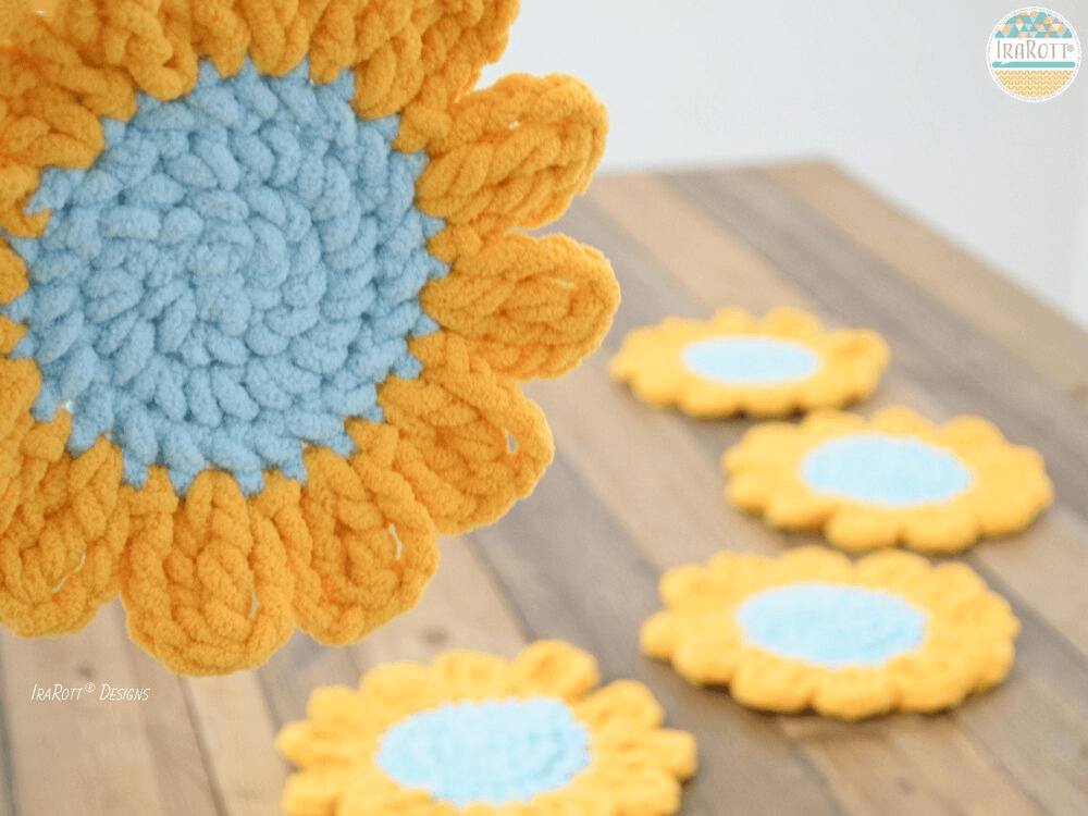 Free Sunflower Power Coasters
