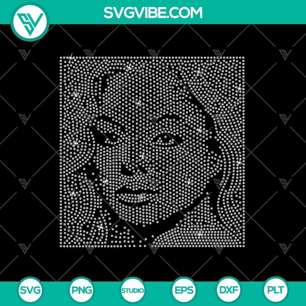 Janet Jackson Digital Rhinestone Template SVG