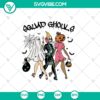 Squad Ghouls SVG featuring vintage Halloween spooky girls design in PNG format for instant downloads.