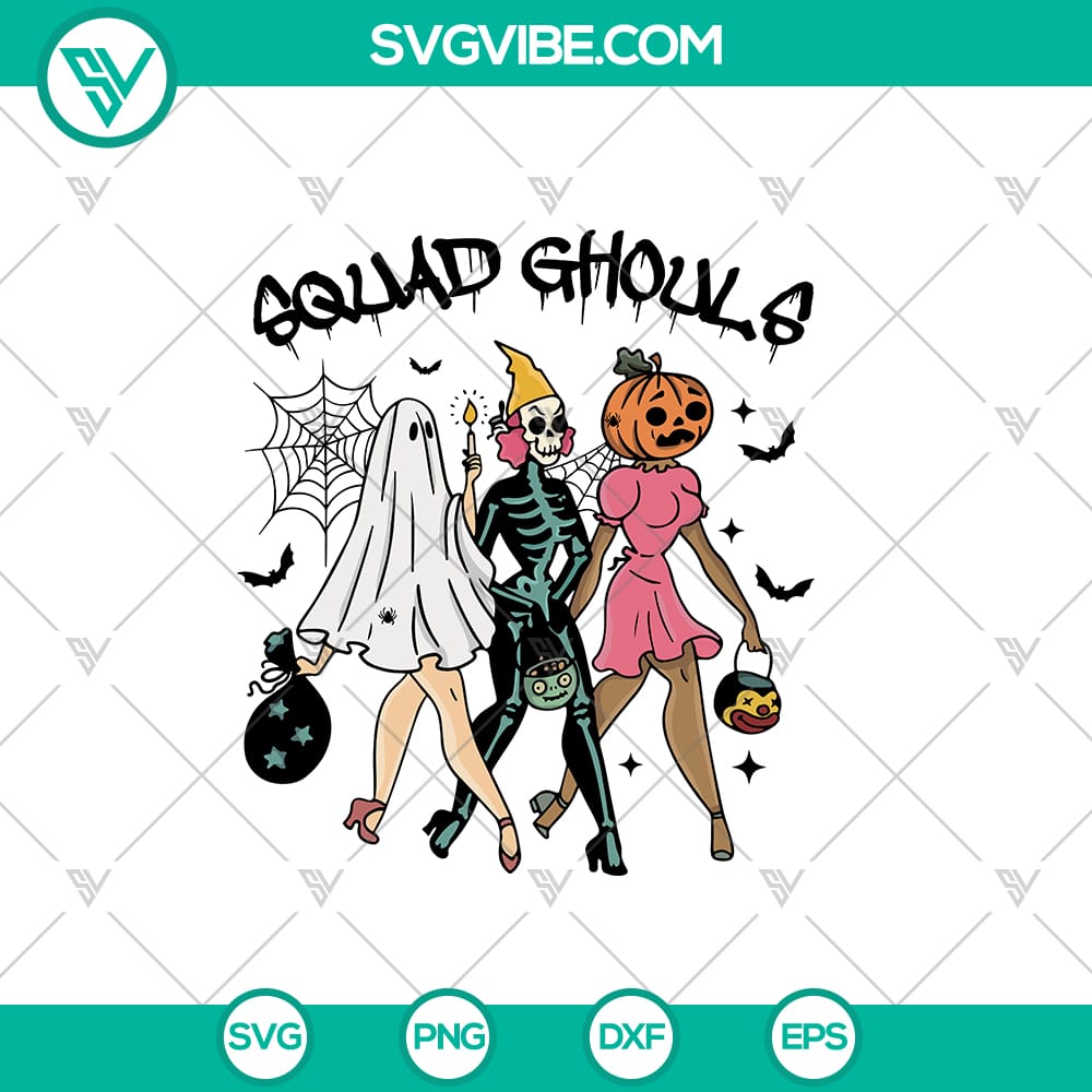 Celebrate Halloween with your favorite ghoul gang using this Squad Ghouls SVG! Featuring a vintage-inspired design that’s both spooky and stylish, this SVG is perfect for creating matching outfits, decorations, and more for you and your friends. Whether you’re making t-shirts, bags, or party decor, this design is versatile and comes in PNG format for easy use with Cricut, Silhouette, and other cutting machines. What's Included: High-quality SVG and PNG files Compatible with Cricut, Silhouette, and other cutting machines Instant digital download Perfect For: Halloween-themed crafts Matching squad t-shirts DIY decor, mugs, signs, and more