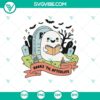 Bookish Halloween ghost books SVG with cute ghost book designs for Cricut, featuring ghostly book illustrations, perfect for a spooky craft project.