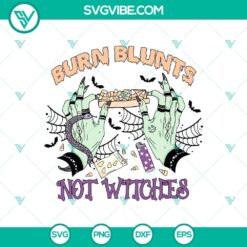 Candy corn blunt, Burn Blunts Not Witches Halloween Season SVG, ideal for Cricut crafting, in SVG and PNG formats.