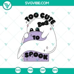 Adorable Halloween bookish SVG featuring a cute ghost design, perfect for Cricut projects.