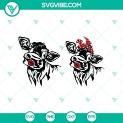 "Cute cow kissing design SVG for Cricut, perfect for farm animal decor with farmhouse style. "