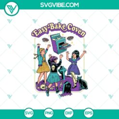 Easy Bake Coven Halloween SVG with Creepy and Vintage Halloween Elements for Digital Crafting.