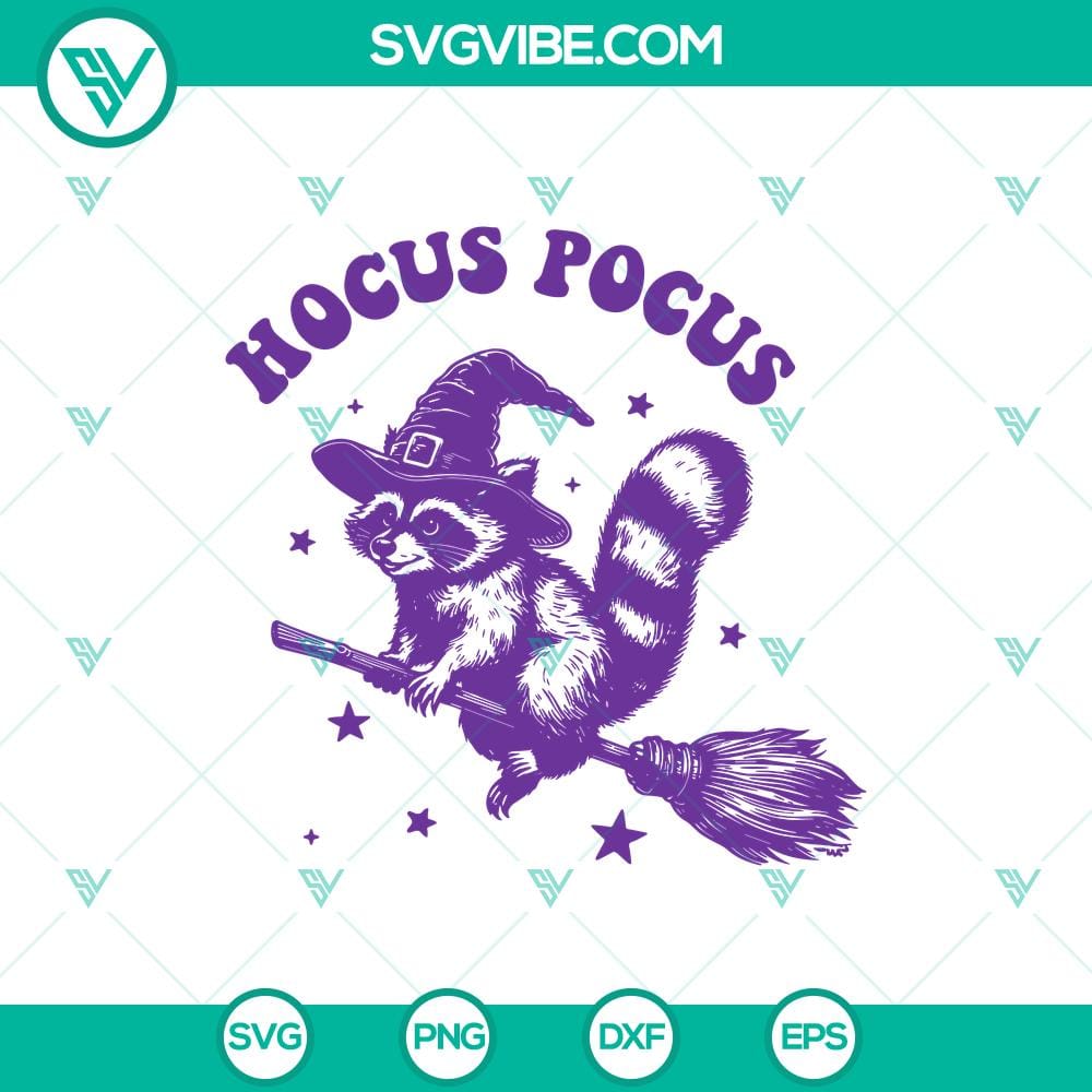 funny-feral-girl-raccoon-witch-svg.jpg Funky feral girl raccoon witch Halloween SVG for Cricut, featuring a playful and unique design. Perfect for Halloween crafting projects.