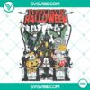 Halloween mouse and friends in Halloween costumes with pumpkin, PNG design.