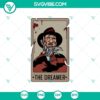 Halloween Tarot Freddy Krueger SVG featuring spooky Freddy Krueger tarot card design for Halloween.
