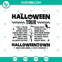 Halloween Tour SVG featuring Halloweentown and Halloween Girl for Cricut designs, perfect for spooky crafting projects.