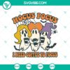 Halloween ghost themed SVG design for Cricut, featuring "Hocus Pocus I Need to Focus" phrase, ideal for family projects.