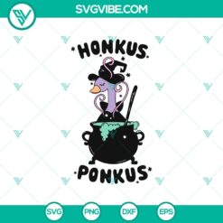 Honcus Poncus Halloween SVG featuring a cute Hocus Pocus design, perfect for Cricut projects. High-quality PNG file included.