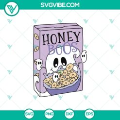 Cute Halloween SVG with ghost, books, and honey jars for Cricut, perfect for book lovers on Halloween.