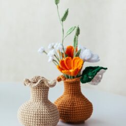 Crochet Mini Vase – Digital Pattern & Video Guide