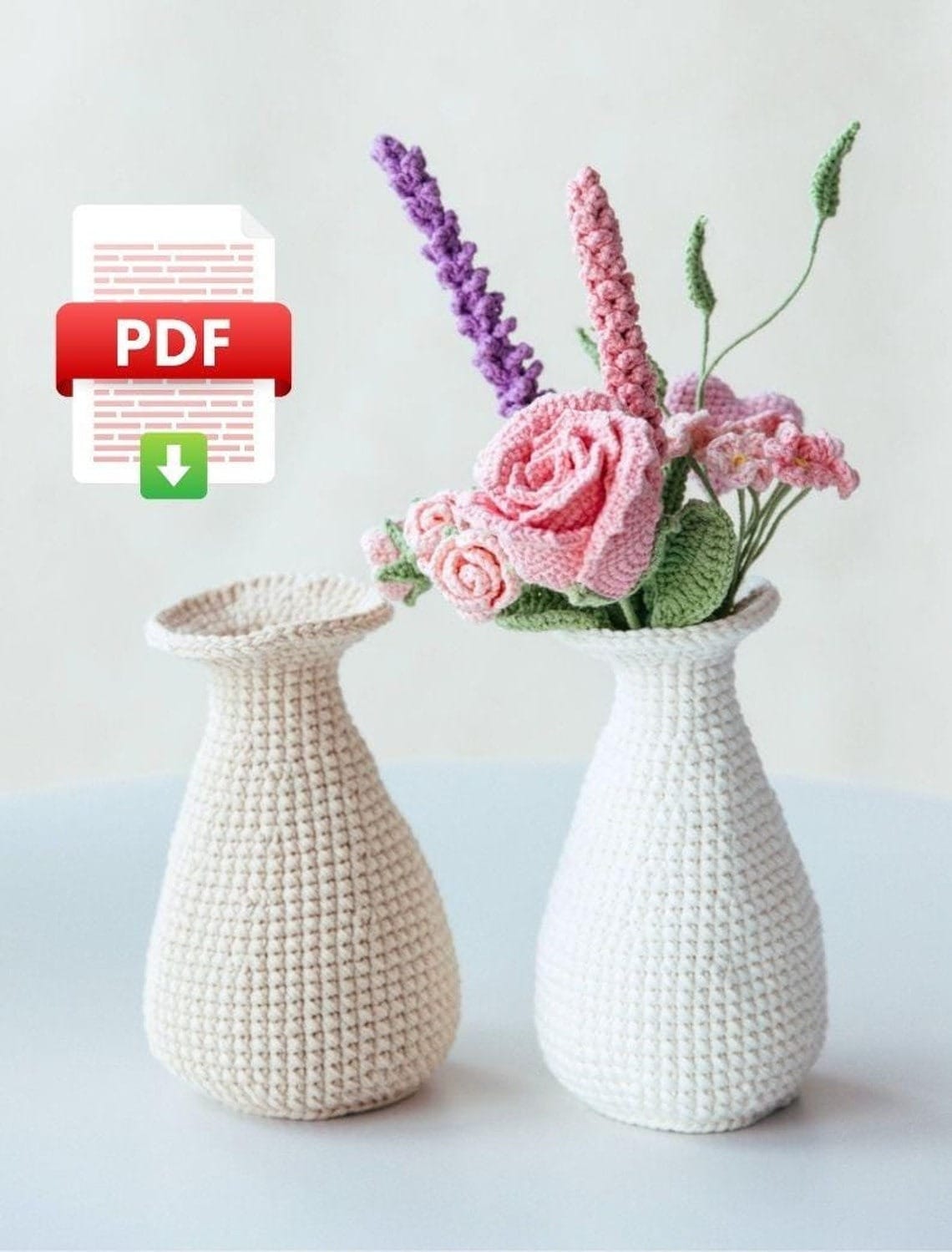 Big Crochet Vase Tutorial – PDF Pattern & Video Guide Crochet vase tutorial PDF pattern & video guide for crocheting a large vase. Step-by-step instructions for crafting a decorative vase.