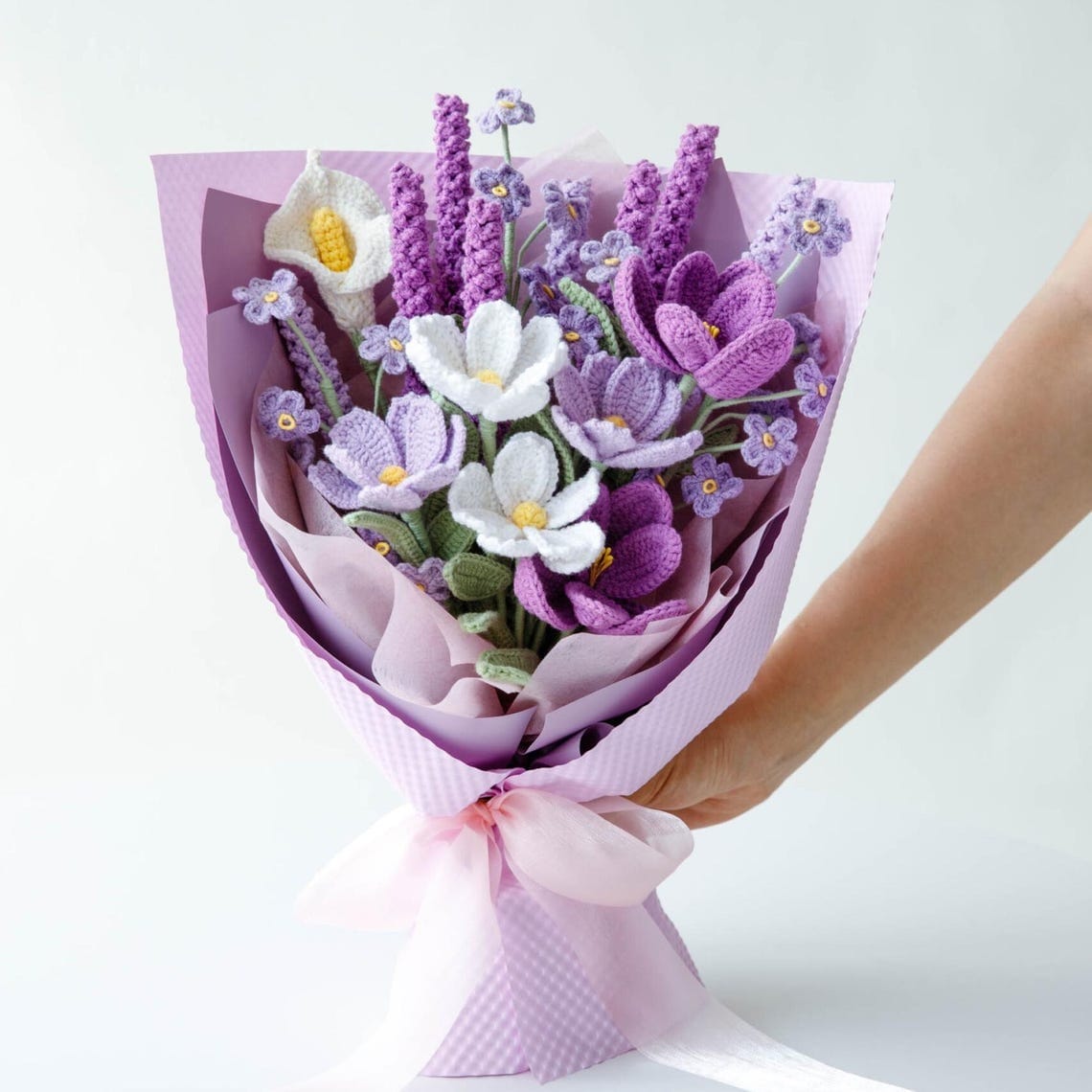 il_1140xN.6257840475_8rs3 Lavender and Gesang Flower Arrangement – PDF Pattern with Video Tutorial 1