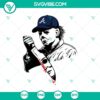 Michael Myers Atlanta Braves Baseball SVG with Horror Characters Knives design for Cricut, featuring Atlanta Braves Baseball logo.