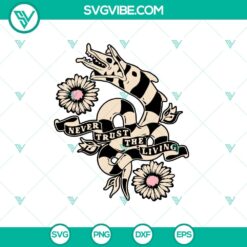 Beetlejuice Sandworm and Snake horror movie themed SVG PNG for Cricut crafting.