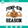 Pumpkin Season Gymer SVG design for Cricut - Weight Lifting SVG with Funny Gym Halloween theme. Ideal for Halloween workout apparel.