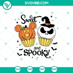 Jack Skellington Halloween cupcake SVG with sweet and spooky design, perfect for Cricut and crafting projects.