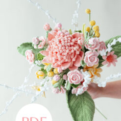 Pink Protea Cynaroides Wedding Bouquet PDF pattern 4