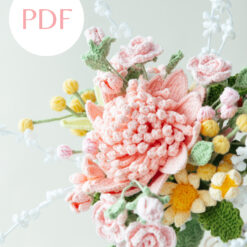 Pink Protea Cynaroides Wedding Bouquet PDF pattern 5