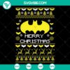Batman Merry Christmas SVG files with Ugly Christmas Design, perfect for downloading.