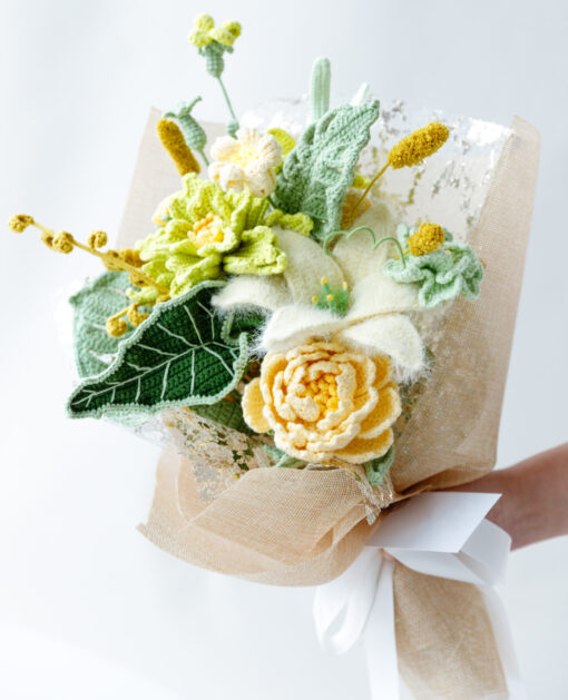 Green Couture Rose Tilia Bouquet PDF pattern 4