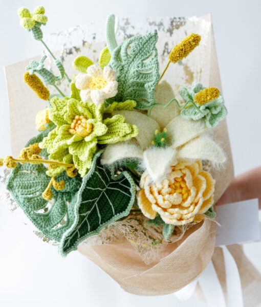 Green Couture Rose Tilia Bouquet PDF pattern 3