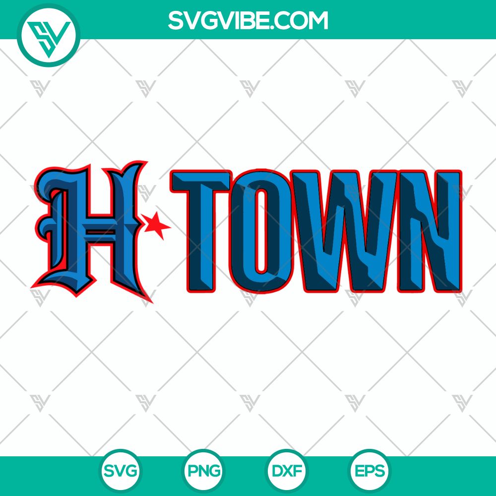 H-Town Houston Texans SVG PNG EPS - Football Team Logo Digital File Houston Texans football team logo digital file in SVG, PNG, and EPS formats, ideal for sports fans and craft projects.