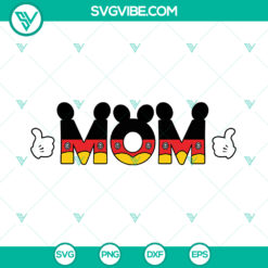 Disney Mom Mickey Mouse SVG for Mothers Day celebration, PNG format with charming design.
