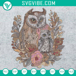 EL Baby Owl 2 Machine Embroidery Design – 3 sizes included – Instant Download Cute Baby Owl Stitch File for Embroidery machines.