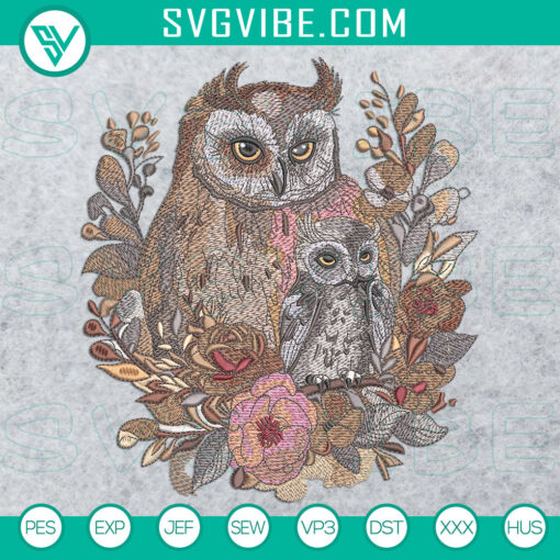 EL Baby Owl 2 Machine Embroidery Design – 3 sizes included – Instant Download Cute Baby Owl Stitch File for Embroidery machines.