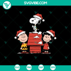 Peanuts Snoopy Merry Christmas SVG, DXF, EPS, PNG - Funny holiday design featuring Snoopy in festive Christmas theme.