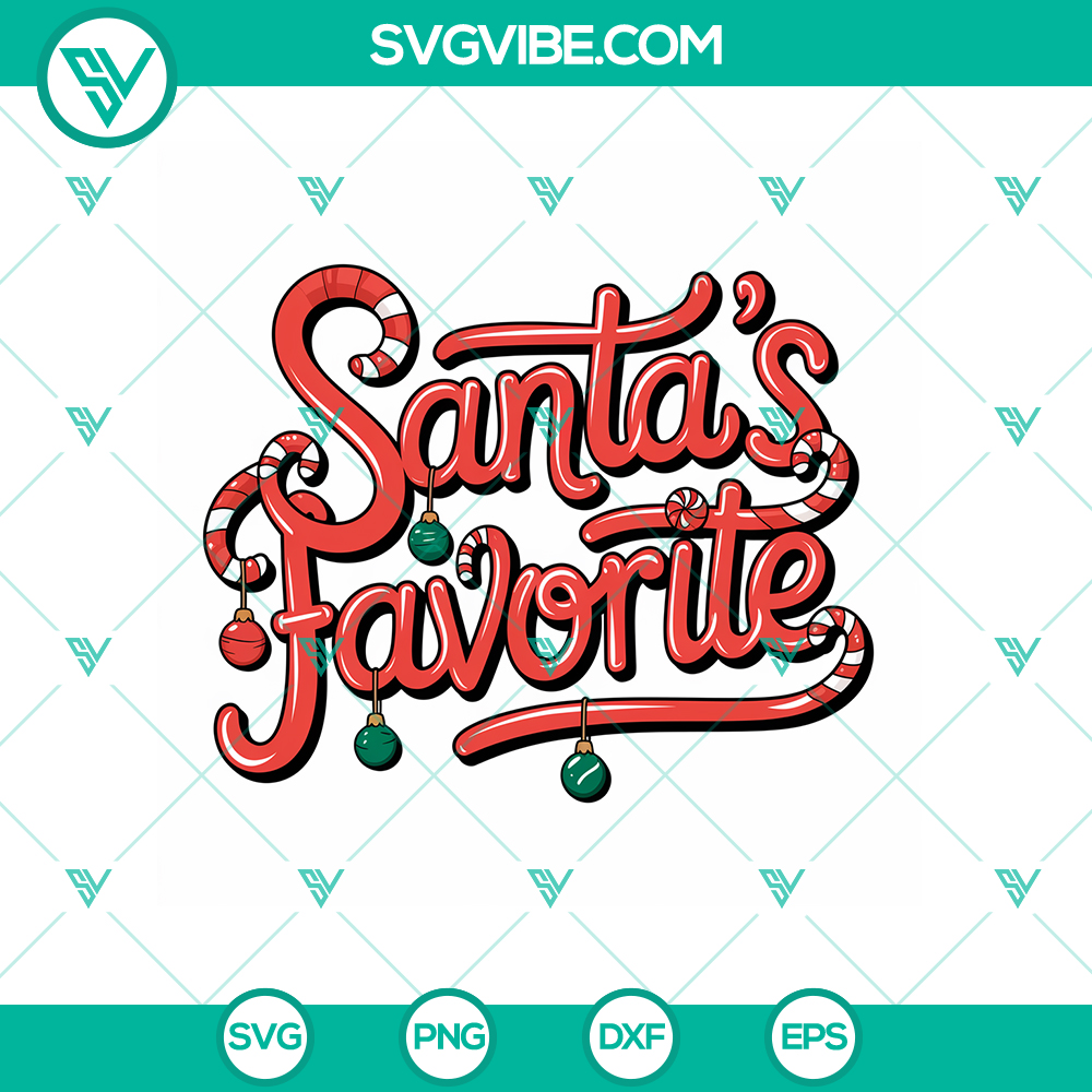 Santa’s Favorite Merry Christmas SVG – Funny Holiday Design in DXF, EPS, PNG Santa Claus themed Merry Christmas SVG with a humorous twist. Includes DXF, EPS, and PNG files. Perfect for holiday decorations.