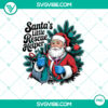 Santa's Little Rescue Helper design with text "Merry Christmas" in festive colors. Perfect for the holidays.