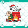 Snoopy Charlie Brown Merry Christmas SVG design with funny holiday theme in EPS and PNG formats. Great for holiday projects.
