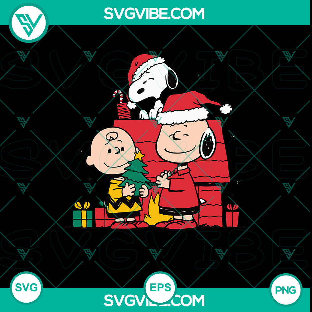 Snoopy Charlie Brown Tree Merry Christmas SVG – Funny Holiday Design in EPS, PNG Snoopy Charlie Brown Tree Merry Christmas SVG - Humorous holiday design in EPS and PNG formats for cheerful celebrations.