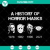 Spooky horror mask SVG design for Halloween enthusiasts.
