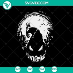 Jack Skellington Sad SVG design with Halloween Nightmare theme, ideal for crafting projects and decorations.