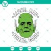 Alone Bad, Friend Good, Bride of Frankenstein SVG design for Halloween crafting projects featuring spooky character illustrations.
