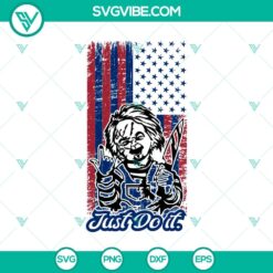 American Chucky SVG with horror movie theme for Halloween, featuring a creepy design.