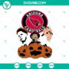 Arizona Cardinals Halloween SVG featuring horror characters in NFL theme, perfect for sports fans' spooky celebrations. Reach the image for a unique design for Halloween.