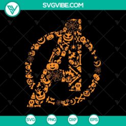Avengers Logo Halloween SVG, Avengers SVG, Happy Halloween SVG